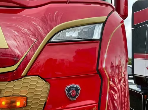 Copertura Griglia Sotto Fanali Superiori - Scania S/R New