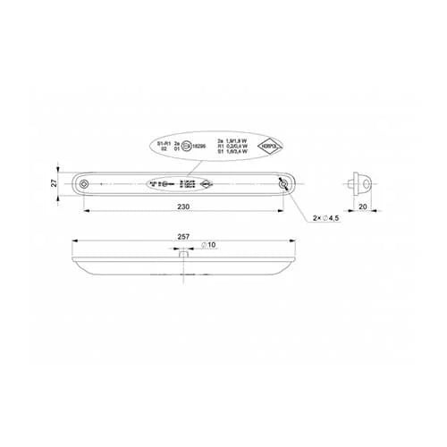 Luce LED 3 funzioni