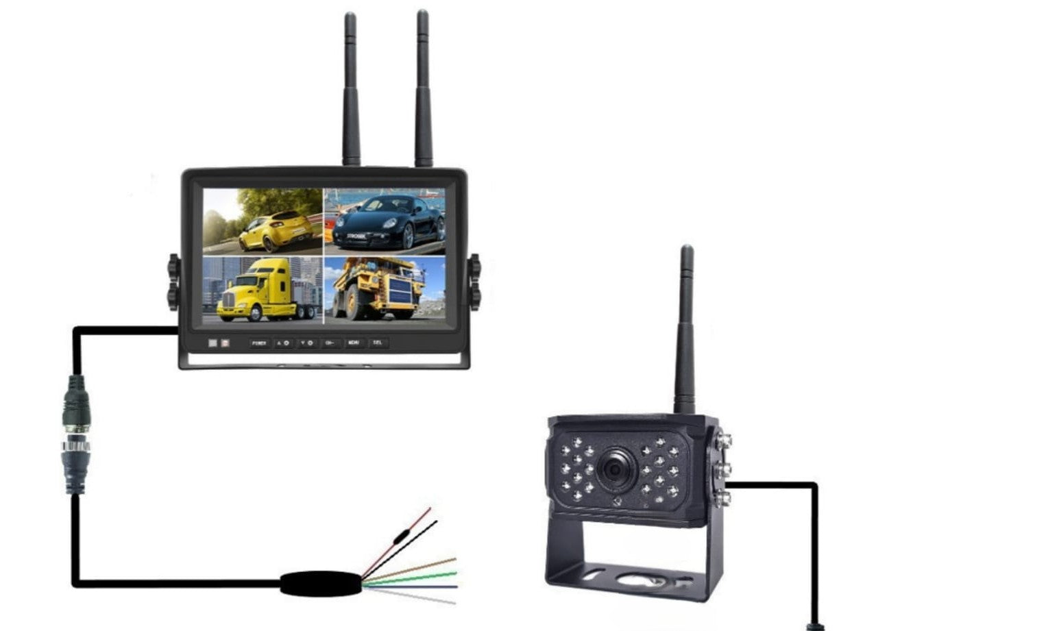 Kit telecamera posteriore wireless