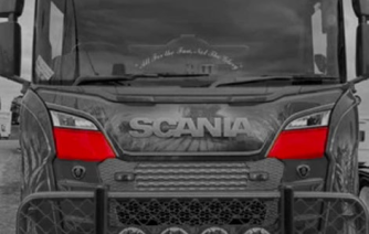 Copertura Griglia Sotto Fanali Superiori - Scania S/R New