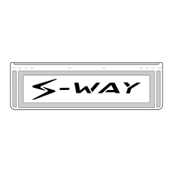 Coppia paraspruzzi corto – BIANCO – S-WAY