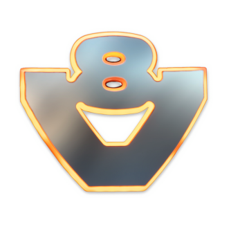 Coppia Logo V8 – Acciaio