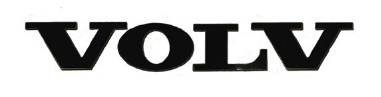 Scritta VOLVO Black