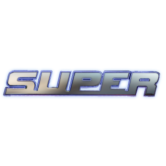 Scritta SUPER illuminata
