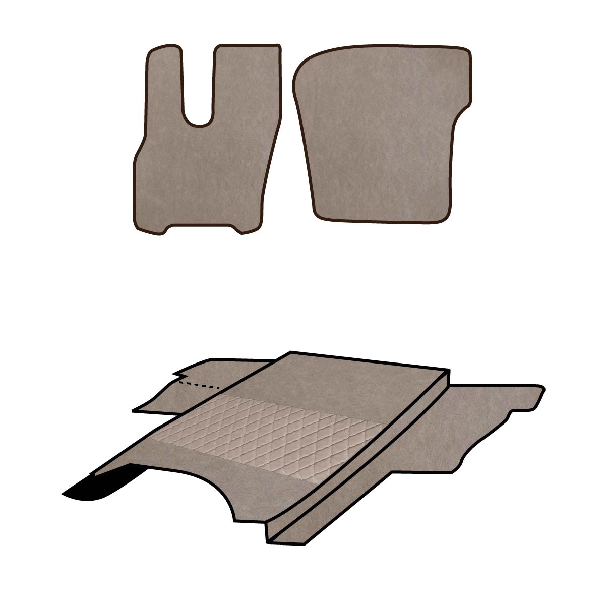 Set copricofano e tappeti – Daf XG XG+ – New Road
