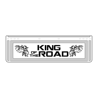 Coppia paraspruzzi corto – BIANCO -  KING OF THE ROAD