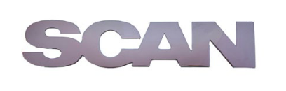 Scritta SCANIA Acciaio Bombato