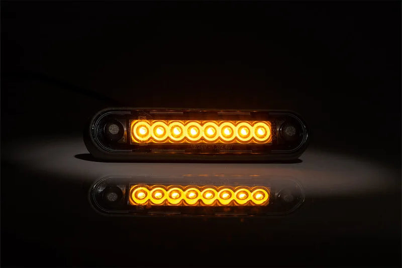 Luce ingombro 8 LED Scuro – Ambra